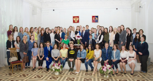 Встреча ивановских студентов с принцессой Глорией фон Турн-унд-Таксис